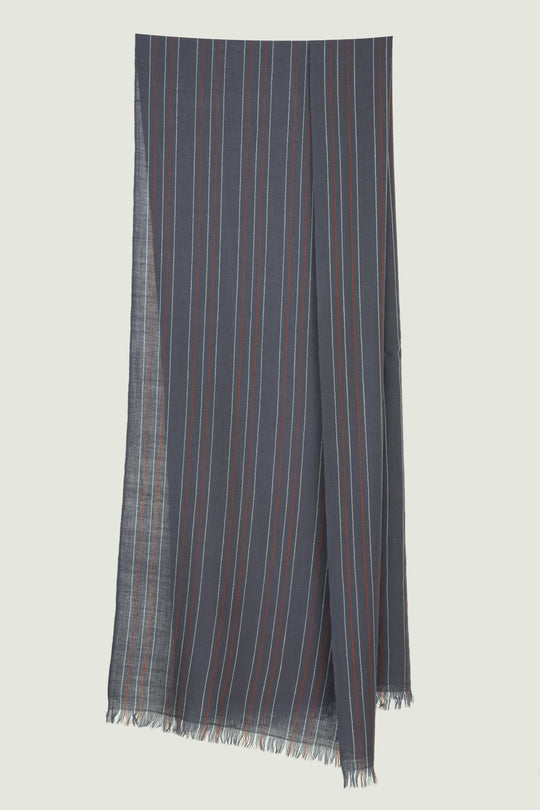 Kashmir Loom Sphinx Cashmere Scarf Whale Ivory