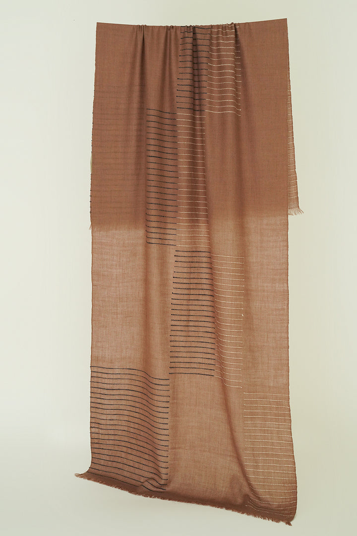 Kashmir Loom Steppe Cashmere Mens Large Scarf