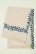 Sozni Arzu Borderdar Hand Embroidered Pashmina Stole Ivory