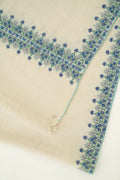 Sozni Arzu Borderdar Hand Embroidered Pashmina Stole Ivory
