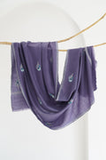 Heera Bail Buti Hand Embroidered Pashmina Stole Sundown