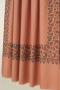 Kashmir Loom Sozni Mehrish Dordar Hand Embroidered Pashmina Shawl Lemonade