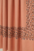 Kashmir Loom Sozni Mehrish Dordar Hand Embroidered Pashmina Shawl Lemonade
