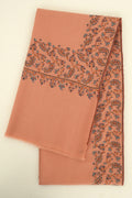 Kashmir Loom Sozni Mehrish Dordar Hand Embroidered Pashmina Shawl Lemonade