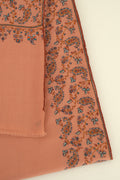 Kashmir Loom Sozni Mehrish Dordar Hand Embroidered Pashmina Shawl Lemonade