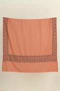 Kashmir Loom Sozni Mehrish Dordar Hand Embroidered Pashmina Shawl Lemonade
