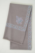 Sozni Neemdor Corner Buta Hand Embroidered Pashmina Shawl Oslo