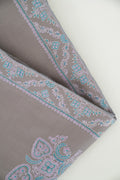 Sozni Neemdor Corner Buta Hand Embroidered Pashmina Shawl Oslo