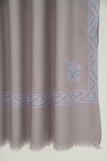Sozni Neemdor Corner Buta Hand Embroidered Pashmina Shawl Oslo