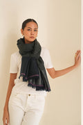 Stria Metallic Cashmere Shawl