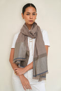 Stria Metallic Cashmere Stole