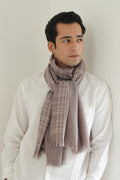Kashmir Loom Trellis Cashmere Mens Large Scarf