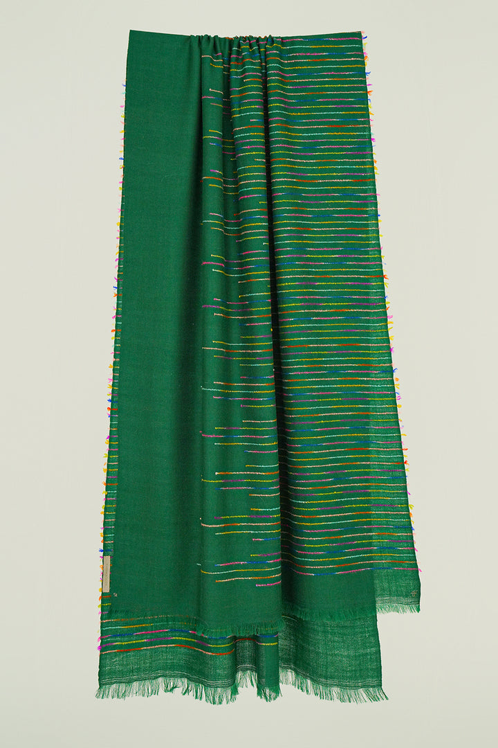 Cashmere Ikat Women's Shawl , Scarf, Stole | Kashmir Loom