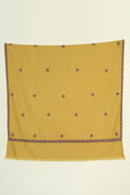 Kashmir Loom Sozni Viyana Hashiya Buti Hand Embroidered Pashmina Shawl Gild