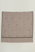 Kashmir Loom Sozni Viyana Hashiya Buti Hand Embroidered Pashmina Shawl Natural