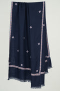 Kashmir Loom Sozni Viyana Hashiya Buti Hand Embroidered Pashmina Shawl Pencil