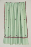 Kashmir Loom Sozni Viyana Hashiya Buti Hand Embroidered Pashmina Shawl Pool