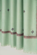 Kashmir Loom Sozni Viyana Hashiya Buti Hand Embroidered Pashmina Shawl Pool