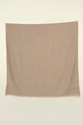 Kashmir Loom Sozni Wardah Hashiya Hand Embroidered Pashmina Shawl Natural
