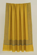 Kashmir Loom Sozni Machi Buti Dordar Hand Embroidered Pashmina Shawl Matcha
