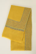 Kashmir Loom Sozni Machi Buti Dordar Hand Embroidered Pashmina Shawl Matcha