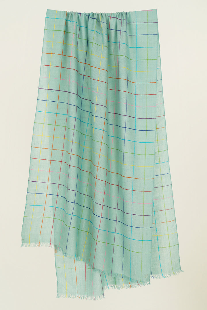 Carnival Cashmere Stole Ocean