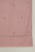 Kahsmir Loom Sozni Viyana Hashiya Buti Hand Embroidered Pashmina Shawl Blush