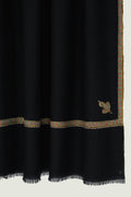 Kashmir Loom Sozni Bail Koundar Hand Embroidered Pashmina Shawl Black