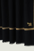 Kashmir Loom Sozni Bail Koundar Hand Embroidered Pashmina Shawl Black