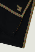Kashmir Loom Sozni Bail Koundar Hand Embroidered Pashmina Shawl Black