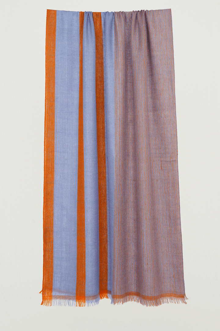 Cashmere Stripes Women's Stole | Kashmir Loom