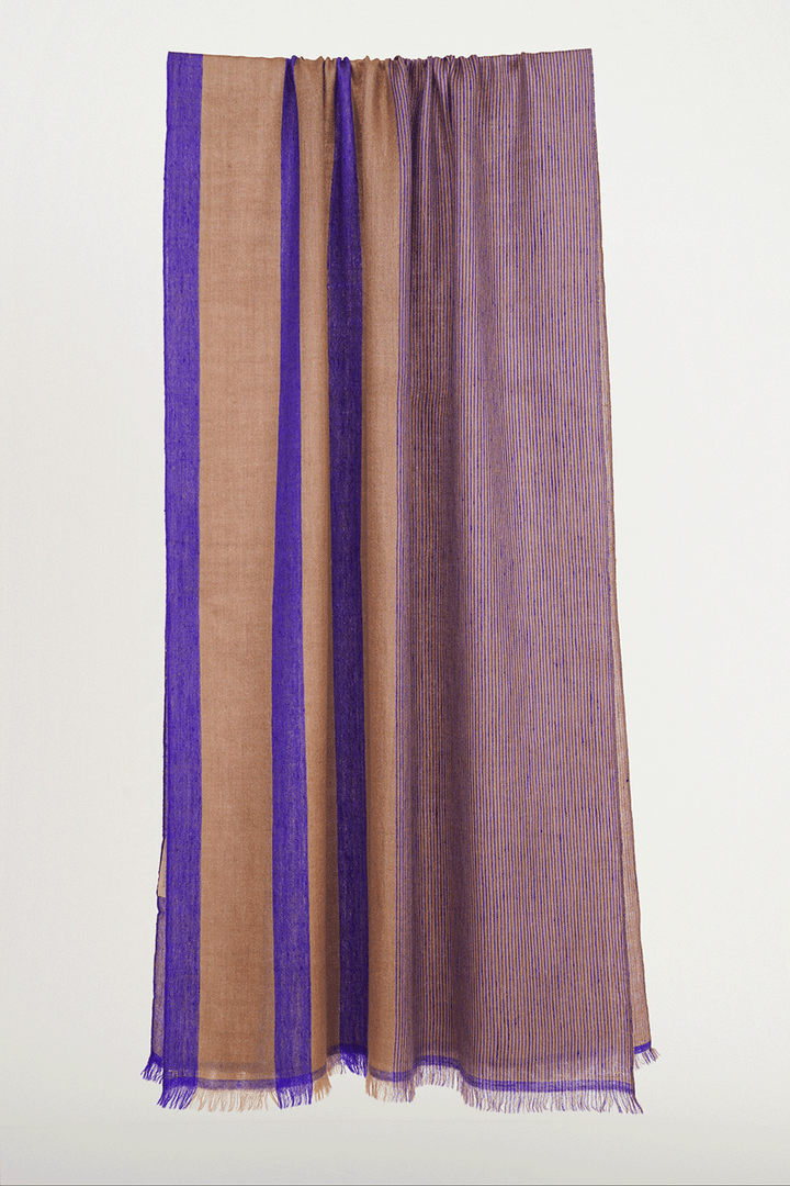 Cashmere Stripes Women's Stole | Kashmir Loom