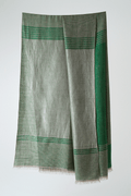 Metallic Cashmere Stripes Shawl | Kashmir Loom
