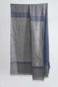 Metallic Cashmere Stripes Shawl | Kashmir Loom