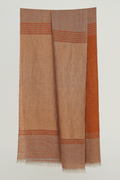 Metallic Cashmere Stripes Shawl | Kashmir Loom