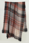 Kashmir Loom | Plaid Emberstone Shawl