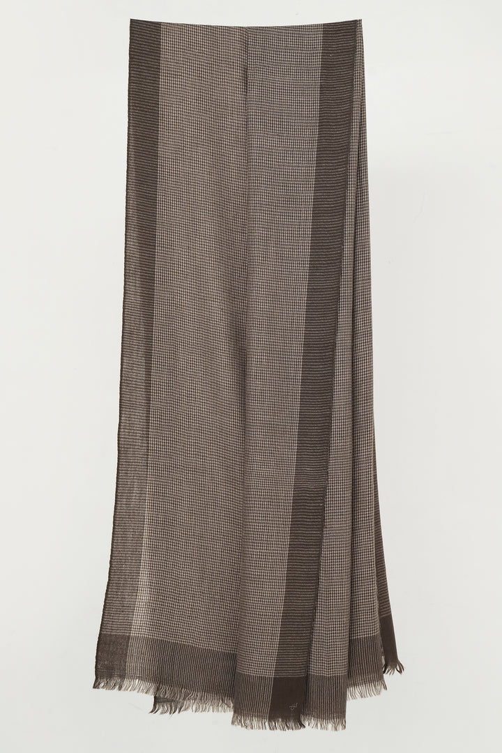 Kashmir Loom Poem Cashmere Stole Char Platinum