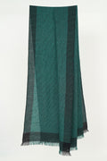Kashmir Loom Poem Cashmere Stole Peppermint Black