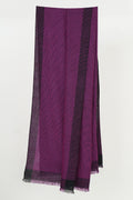 Kashmir Loom Poem Cashmere Stole Wow Black