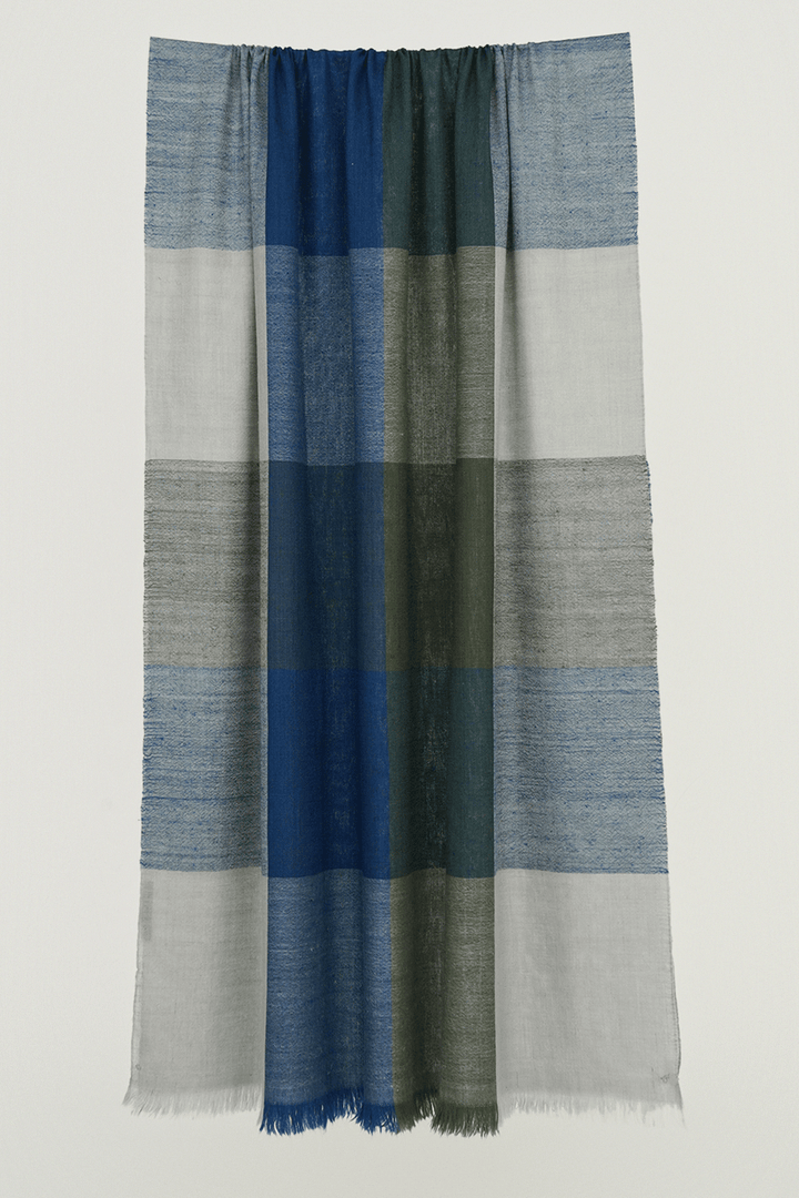 Kashmir Loom Poetry Cashmere Mens Oversize Scarf
