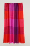 Cashmere Color block Women's Shawl | Kashmir Loom