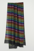 Cashmere Stripe Women's Stole | Kashmir Loom