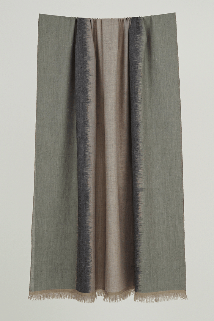 Kashmir Loom Rohan Cashmere Mens Large Scarf