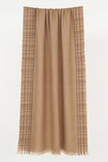 Kashmir Loom Trellis Cashmere Stole  Tobacco Rouge