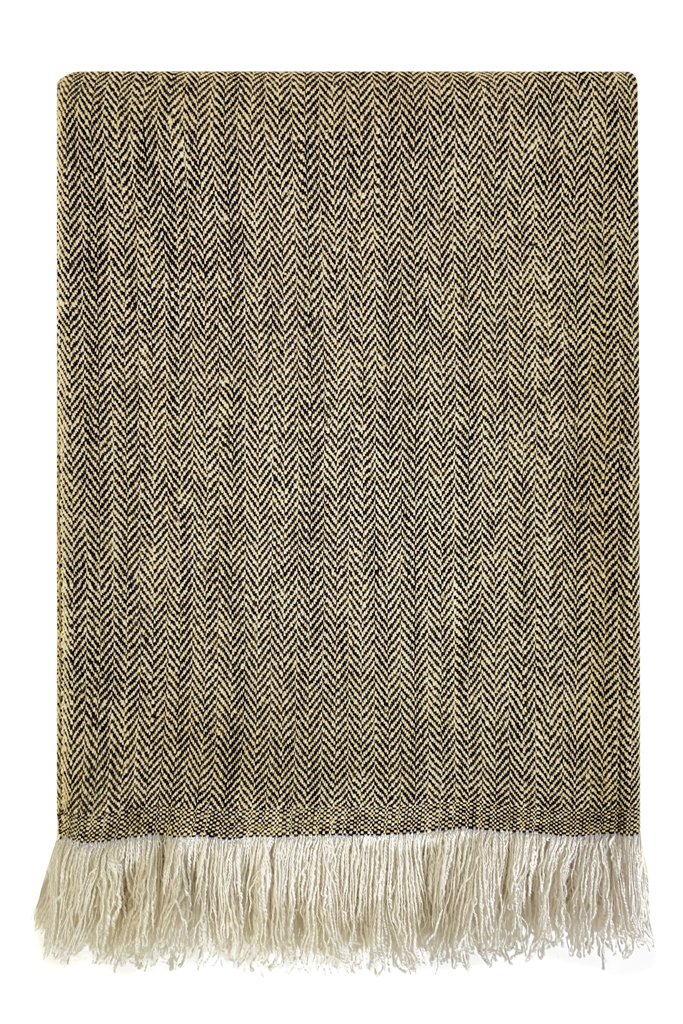 Gujjar Two Tone Cashmere Throw
