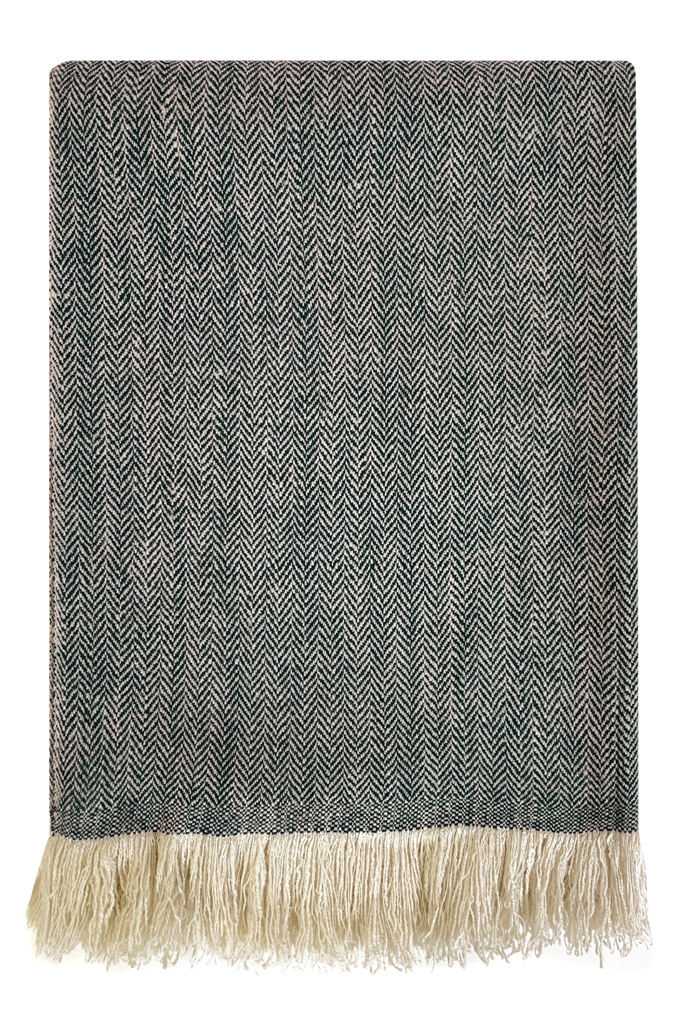 Gujjar Two Tone Cashmere Throw